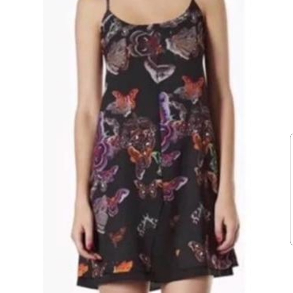 Topshop mini dress with caged back